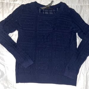 NWT Navy long sleeve, crew neck, knit, light weight sweater shirt